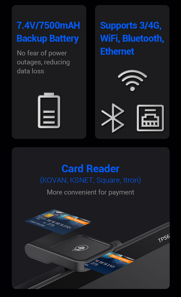 Touch screen smart cash register