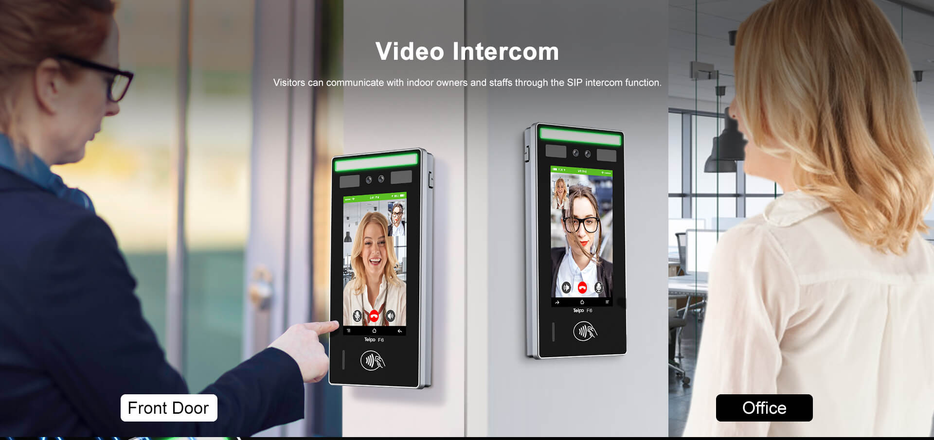 video intercom face recognition access control terminal