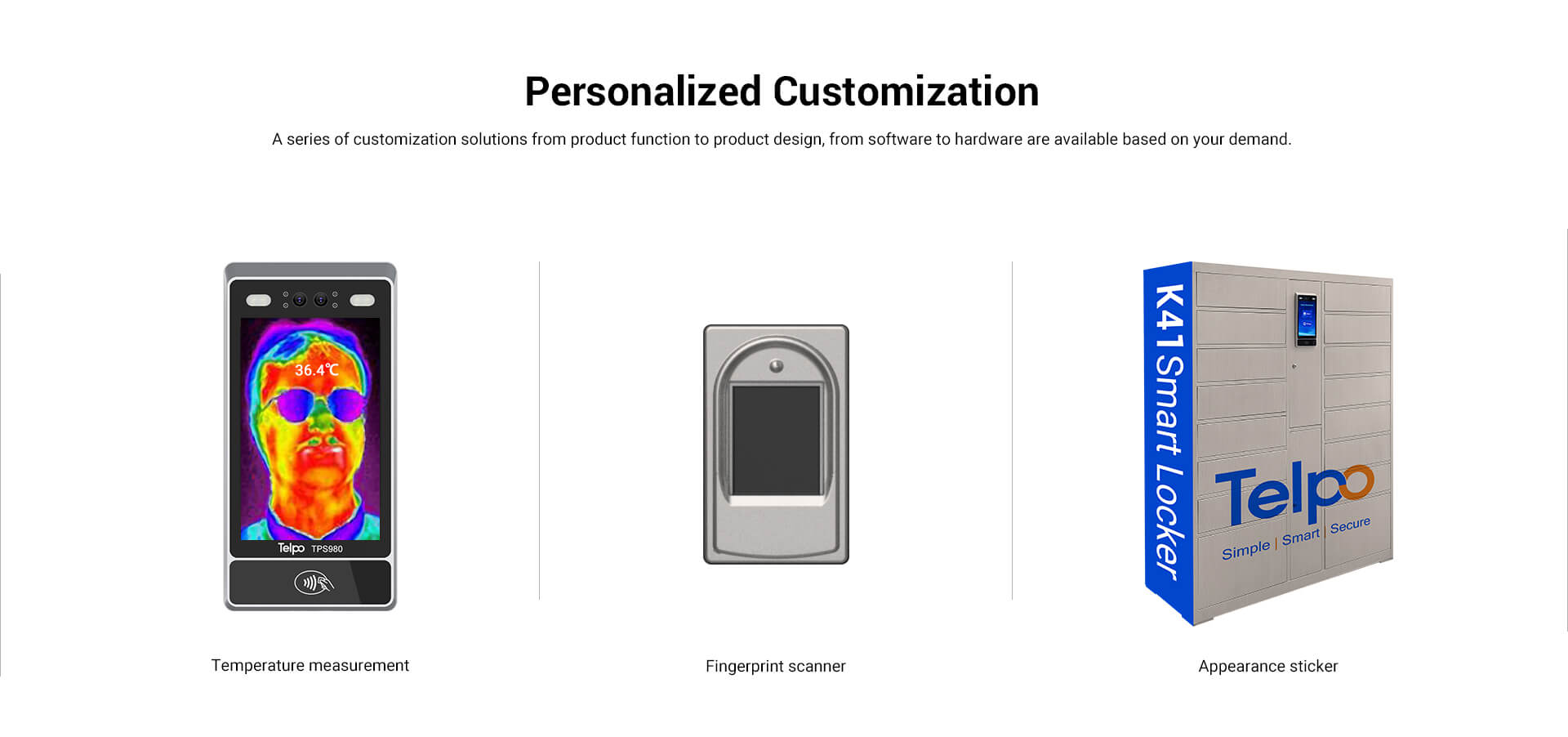 customization solutions for smart locker Telpo K41