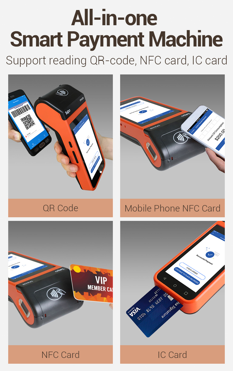 Mobile POS TPS320 Mobile Payment Device with NFC, QR-code, smart card 