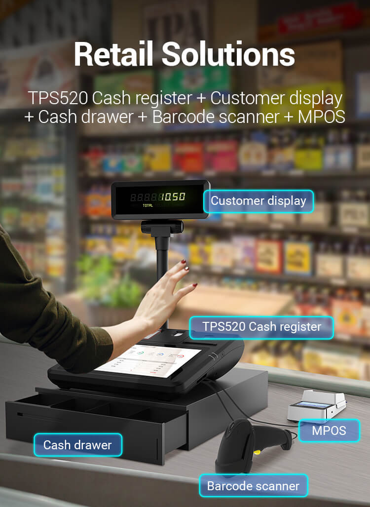 cashier POS register machine android os