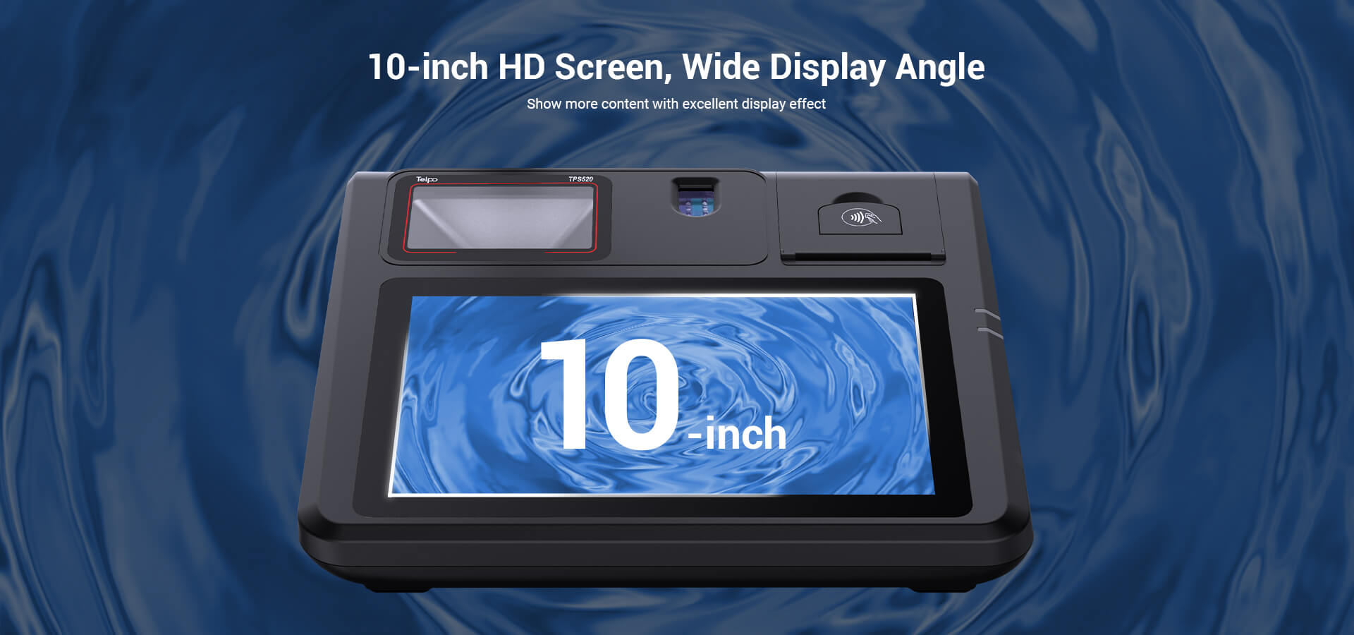 Android All-in-one 10-inch HD display POS billing machine with QR code reader