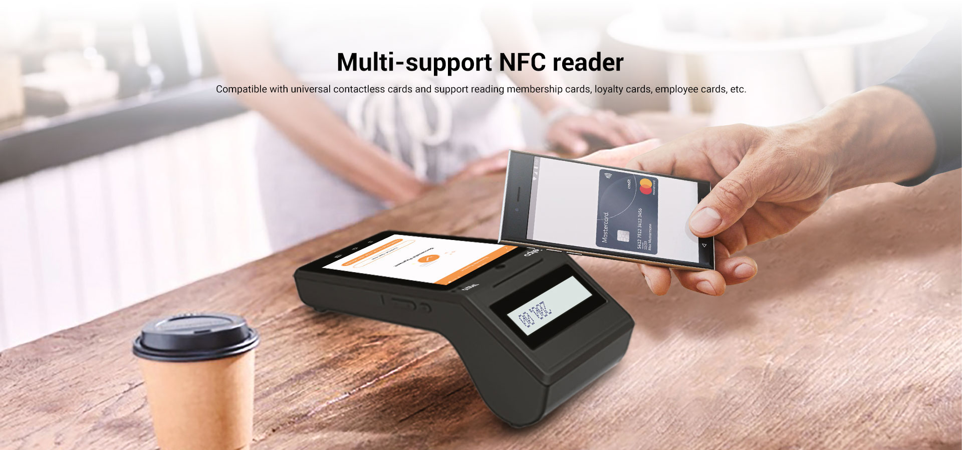 Fixed NFC POS reader device