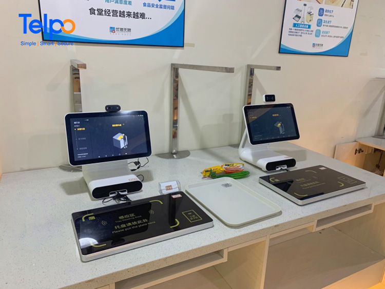 school canteen touc screen pos register