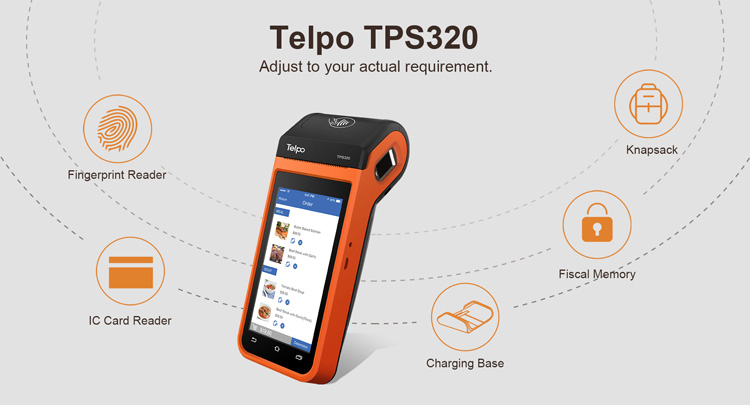 digital mobile POS TPS320 wifi 4g bluetooth