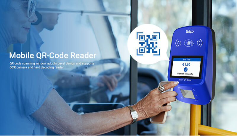 Mobile QR code reader TPS530 Smart Bus Ticketing Machine