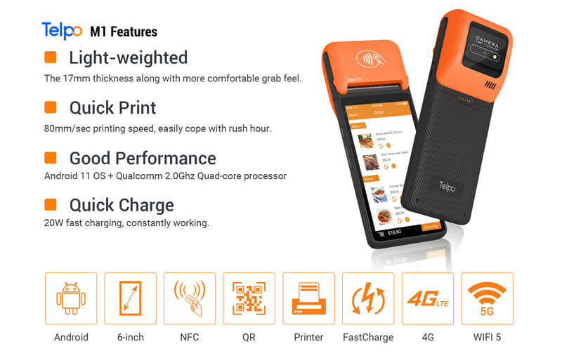 Mobile POS Telpo M1 features