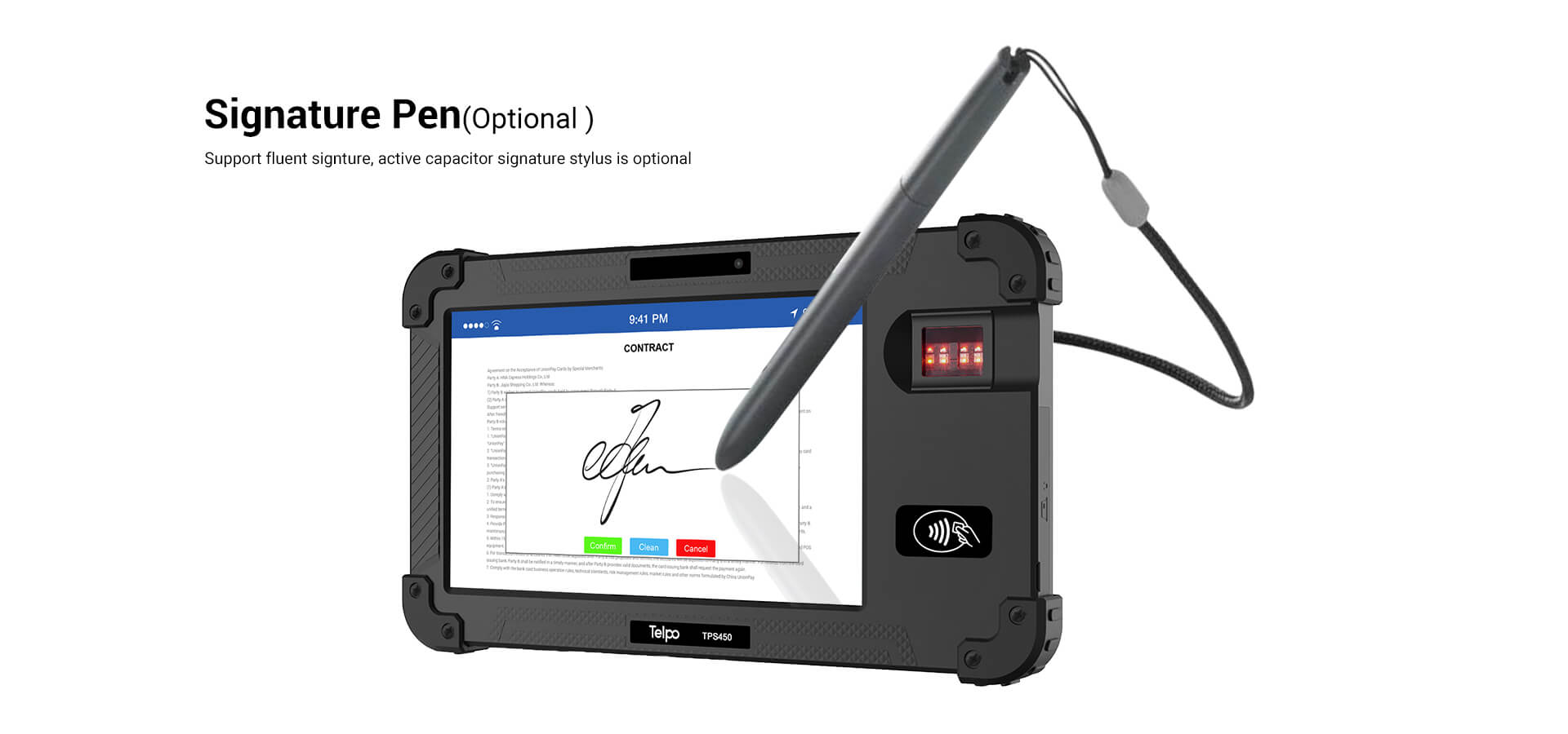 Biometric tablet with Signature pen