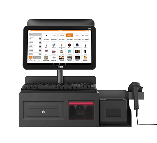 Supermarket Integrated Cash Register with Scanner