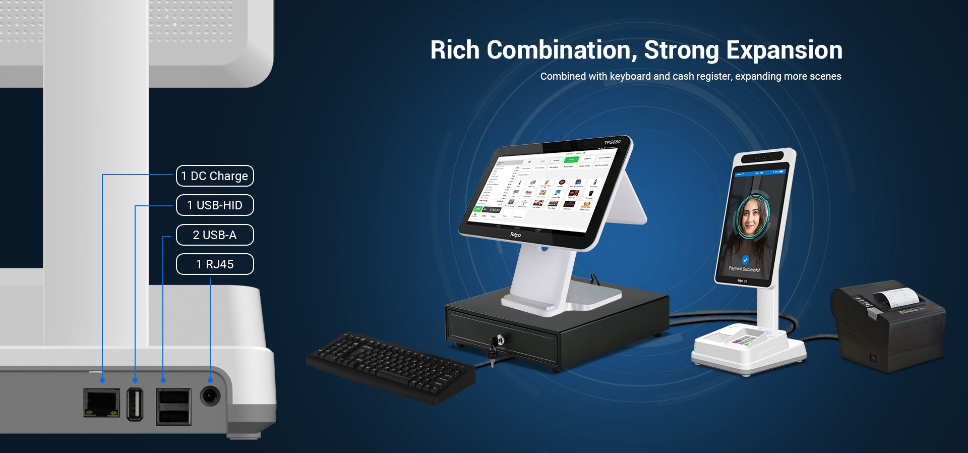 Telpo C9 touchscreen Payment terminal machine retail 