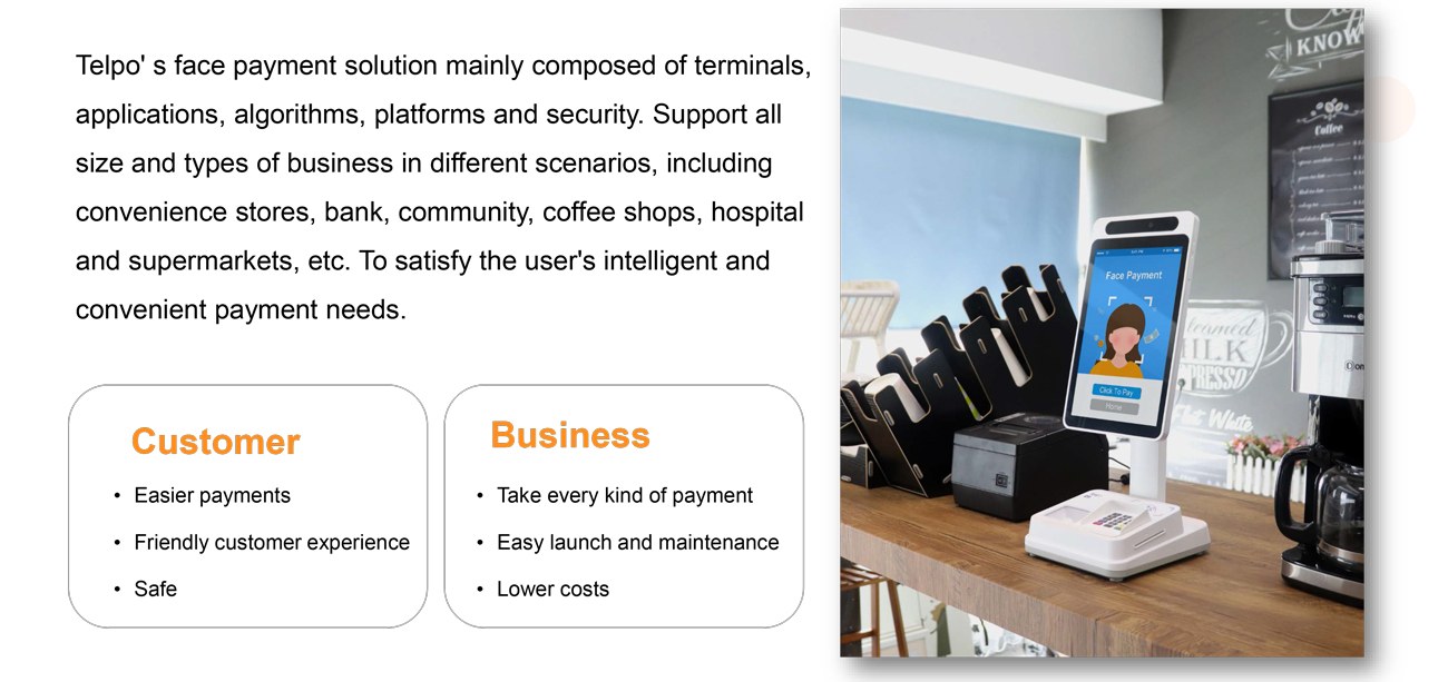 Telpo face payment ecosystem