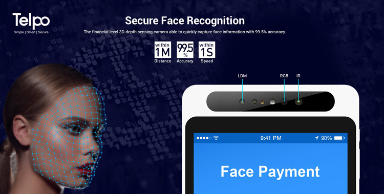 payment with face recognition 3D