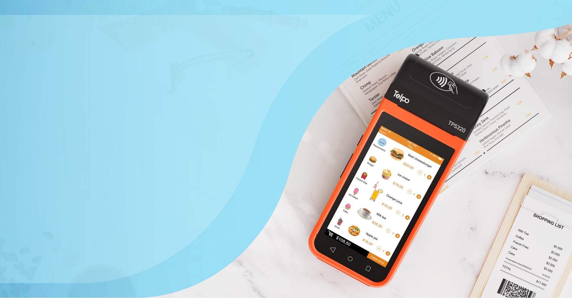 Mobile Cash Register Telpo Electronic Fiscal Device