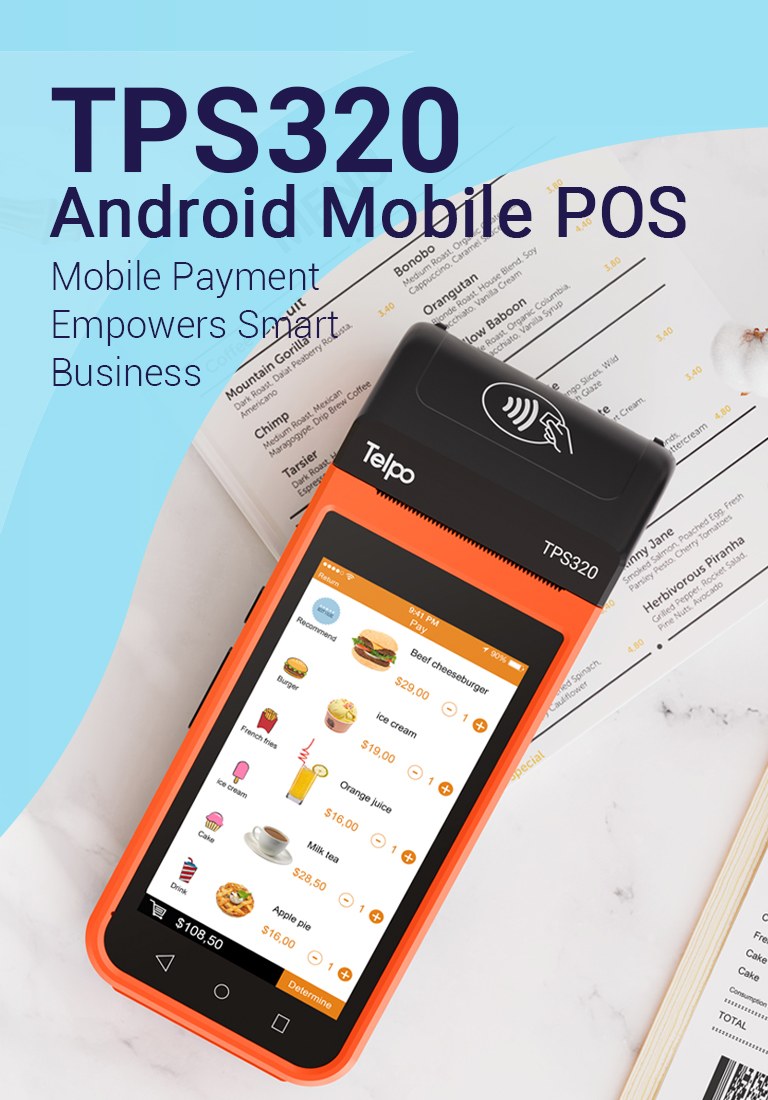 Telpo-TPS320-Mobile Pos Terminal 