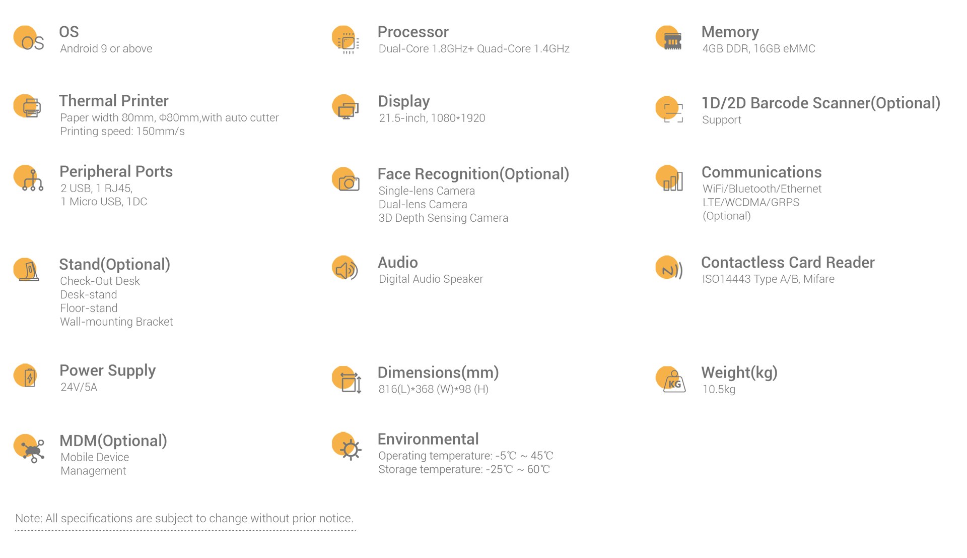 Telpo_Telpo K8 Specification pc