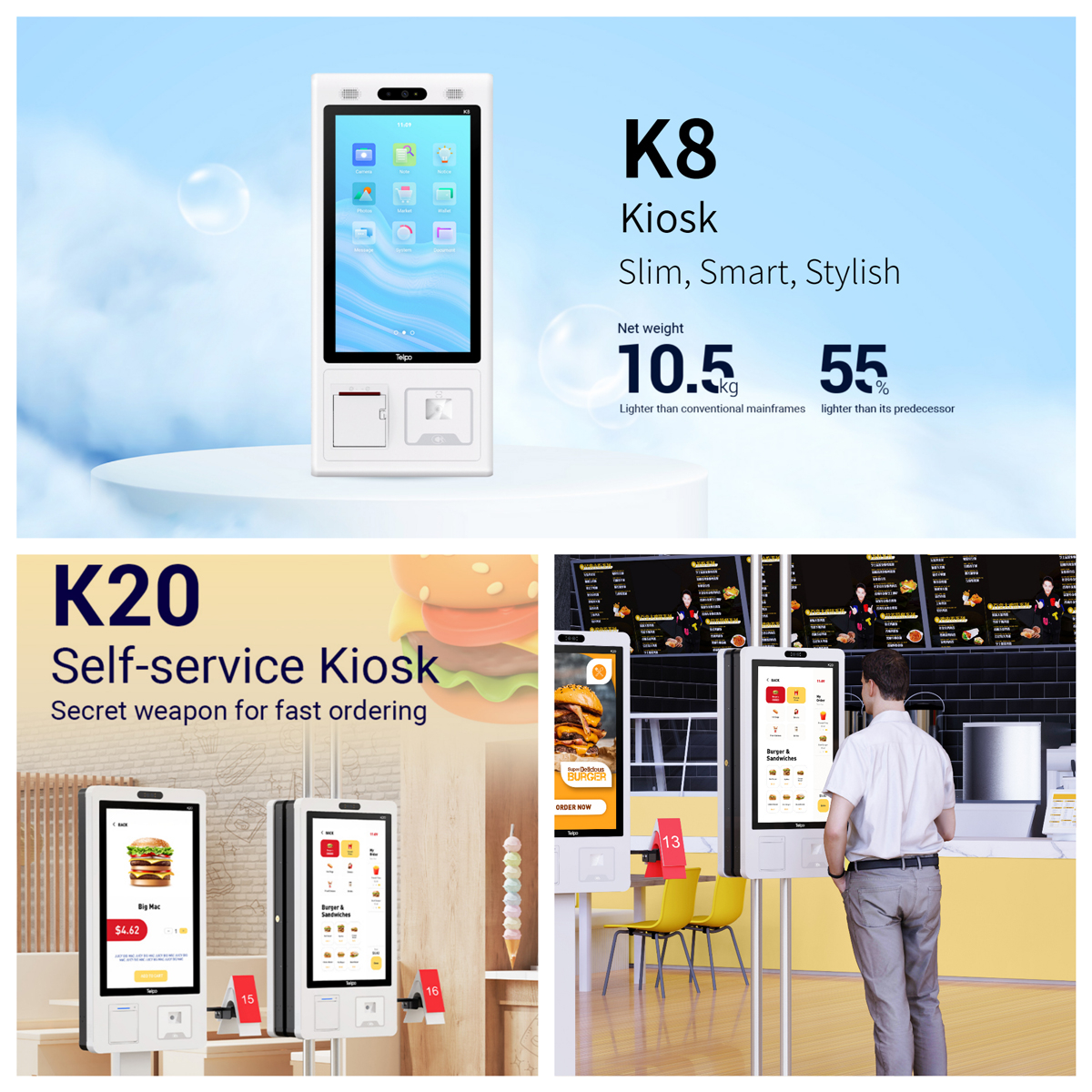 Kiosque en libre-service