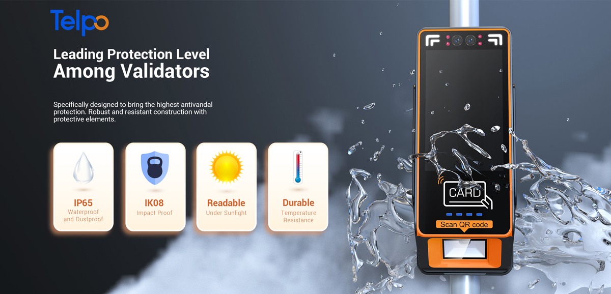 IP65 Waterproof Ticket Validator 