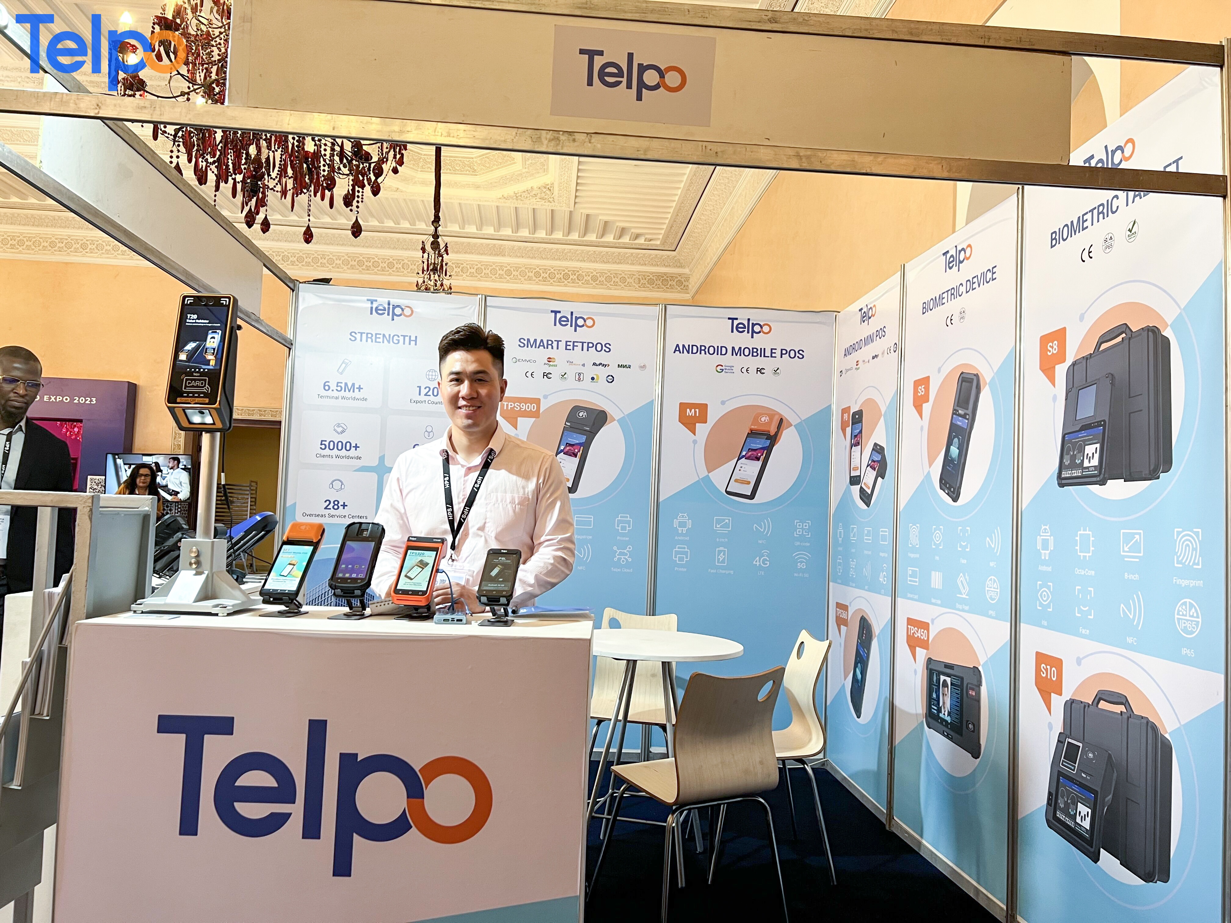 Telpo mobile devices at exhibition