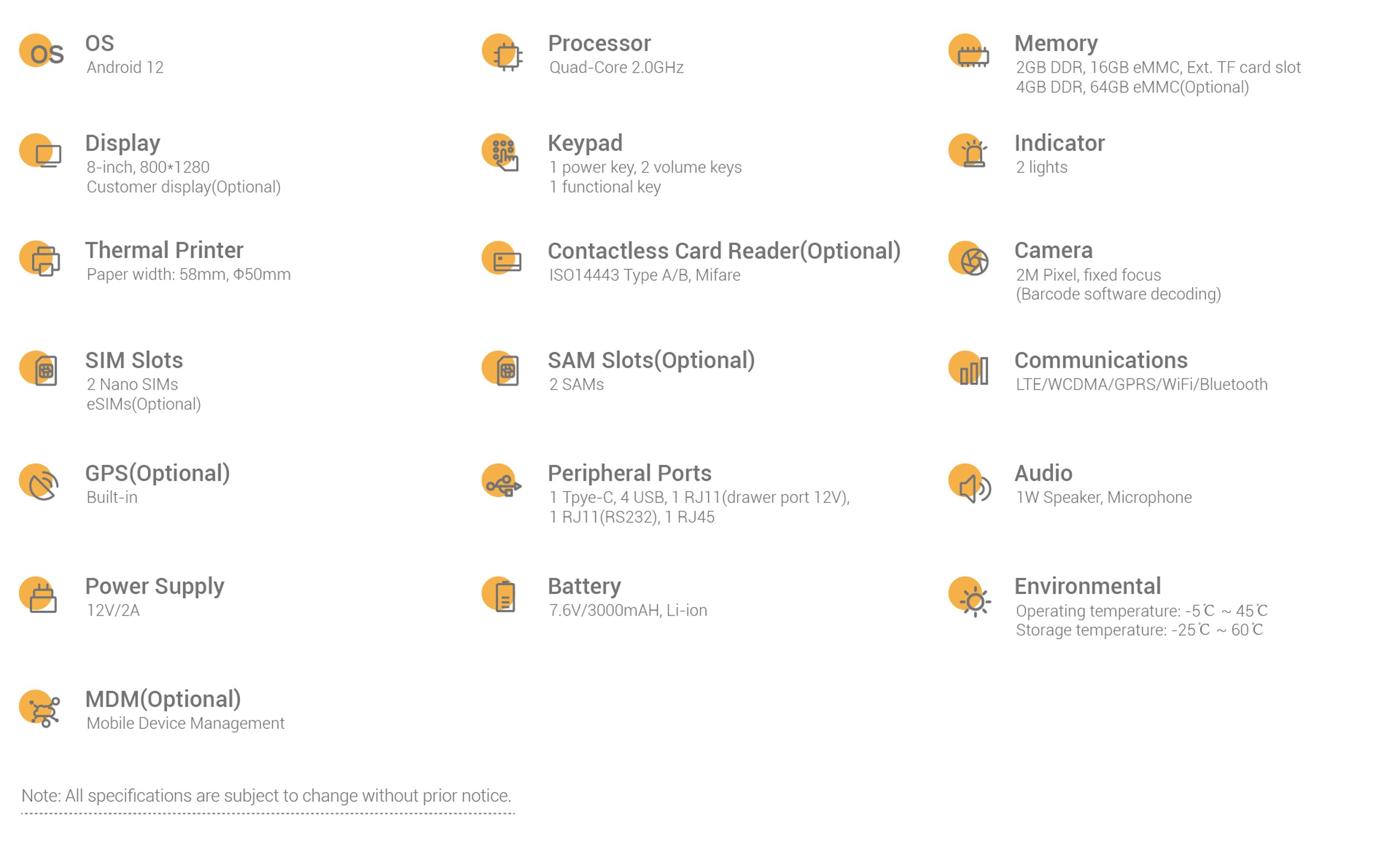 Telpo_Telpo M8 Specification PC