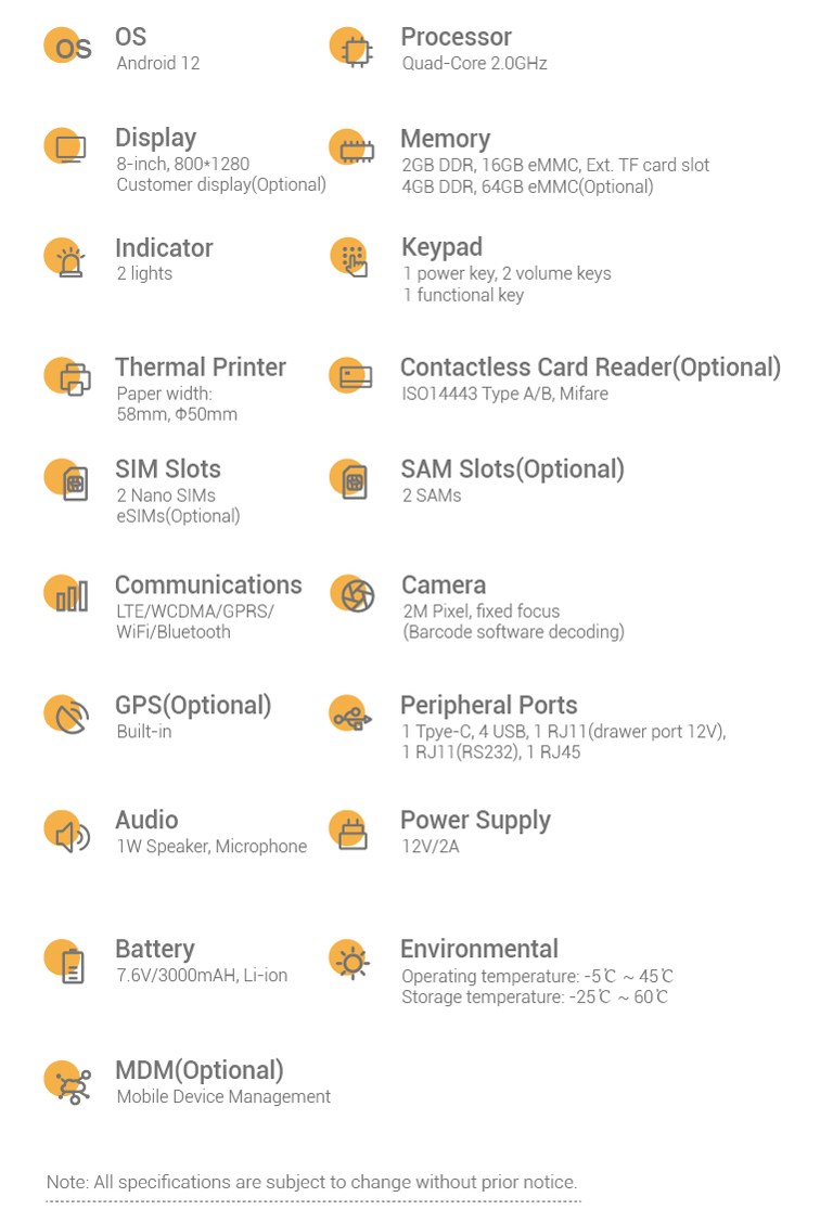 Telpo_Telpo M8 Specification m