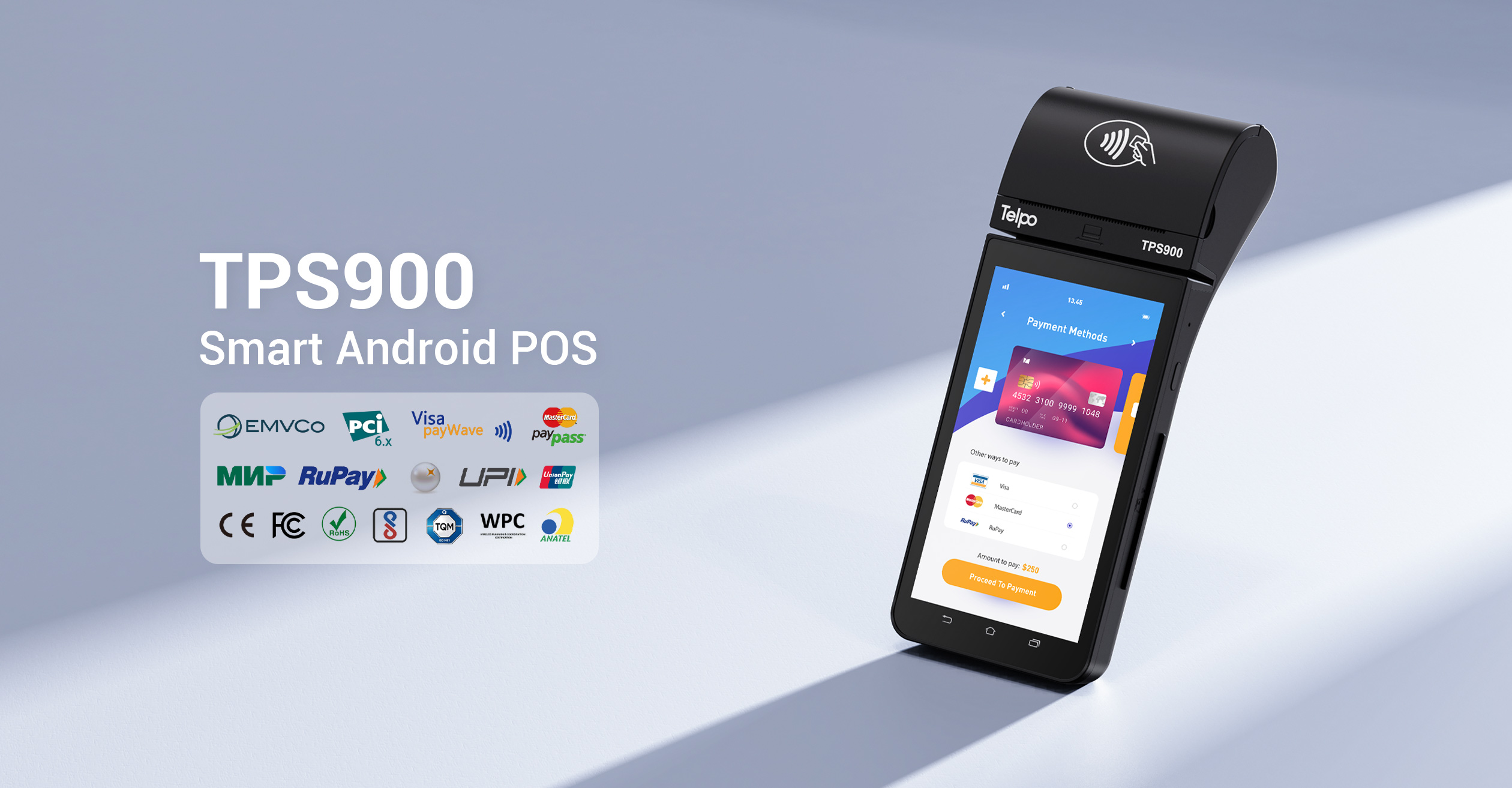 TPS900-smart pos Terminal Android 10