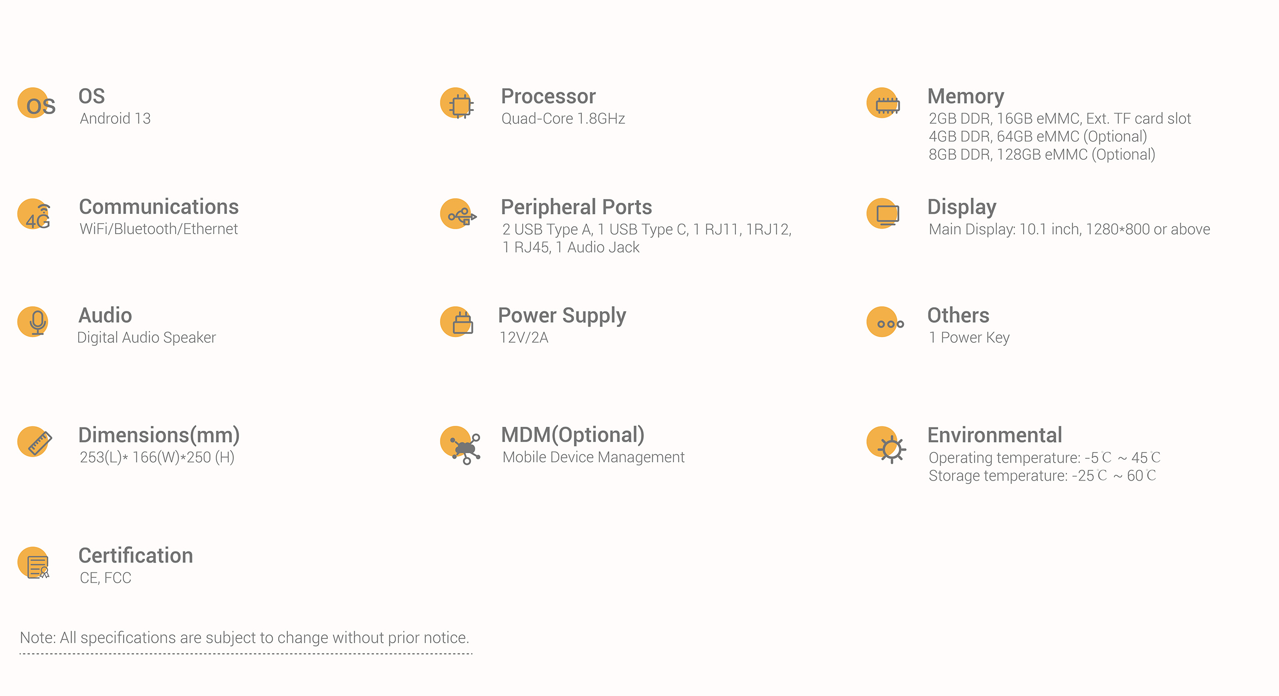 Telpo_Telpo C11 Specification 01