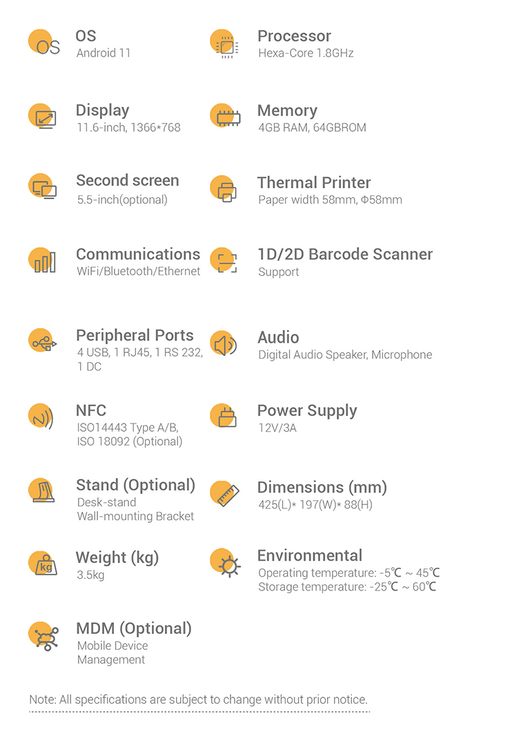 Telpo_Telpo K8M Specifications m