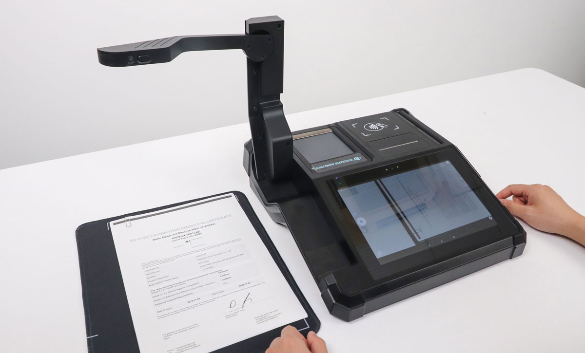  identity document reading machine
