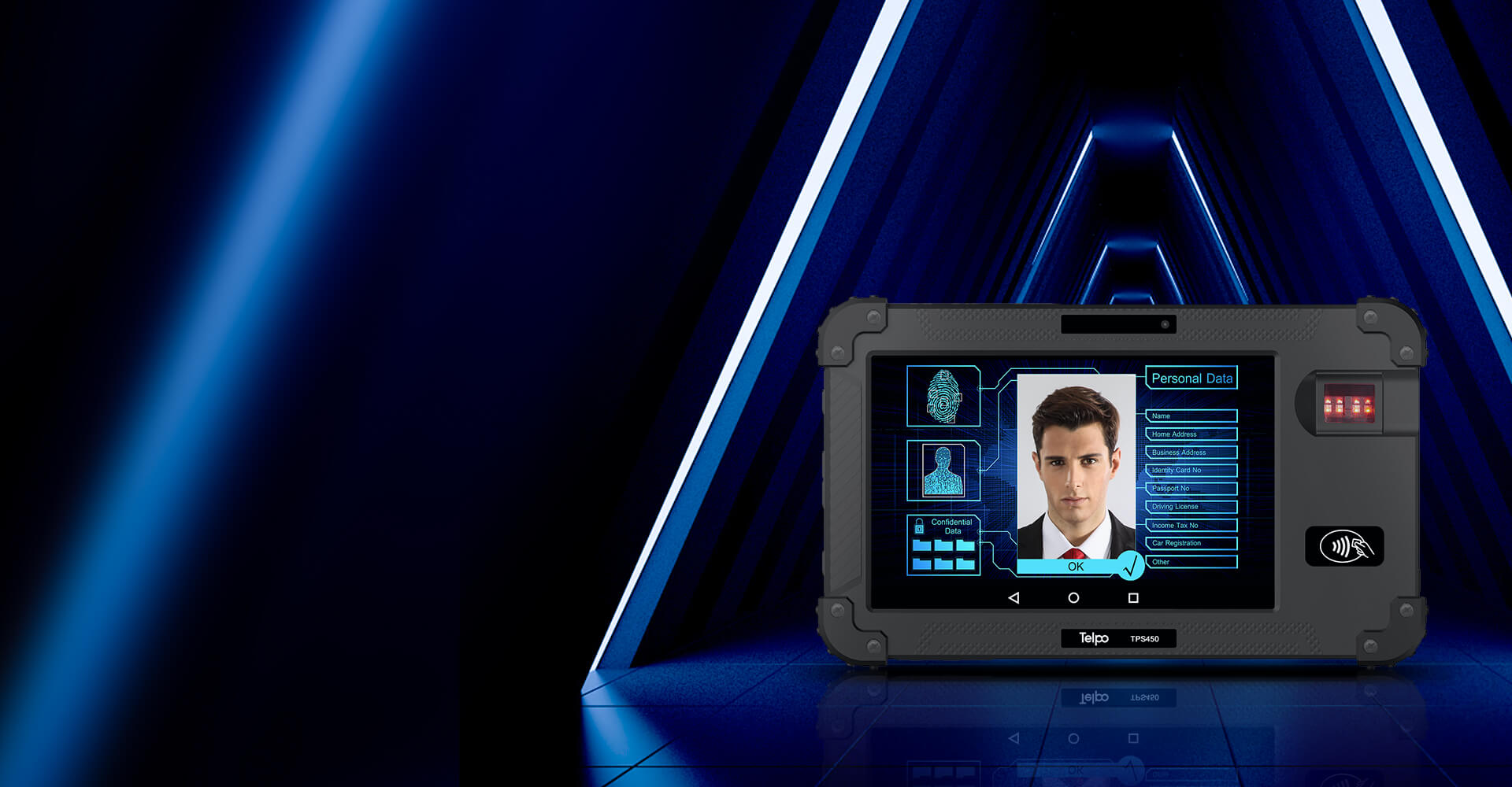 TPS450-Biometric-Tablet-security