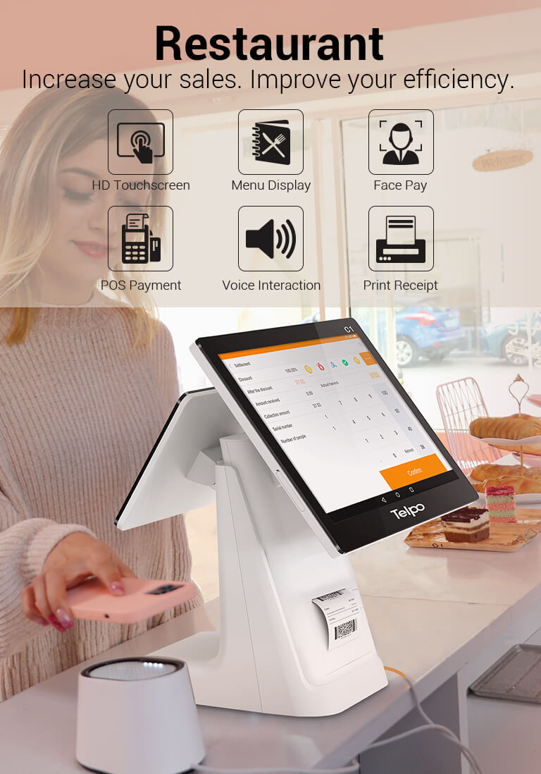 Android Point of sale machine C1 for restaurant