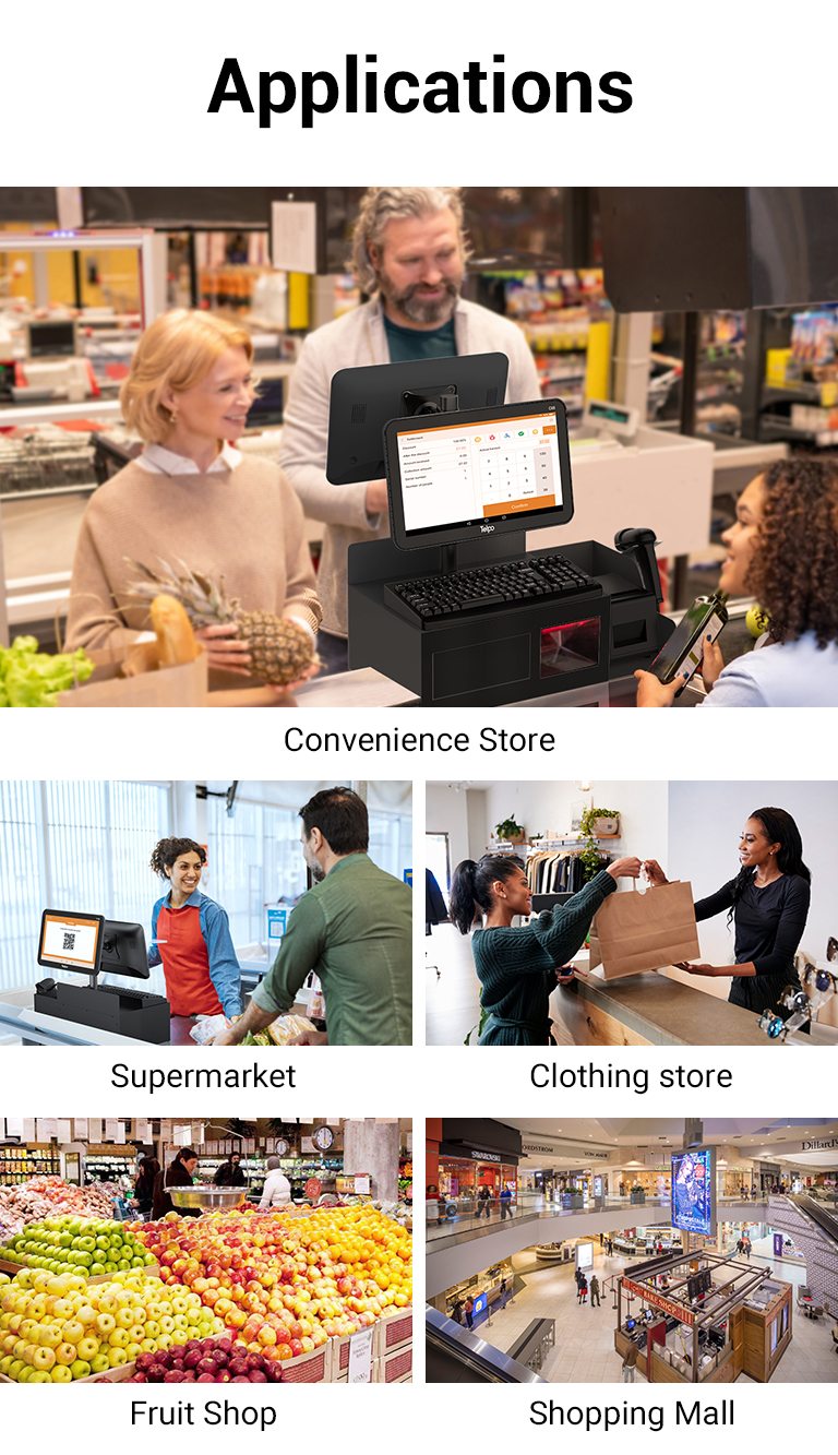 Retails integrated cash register 