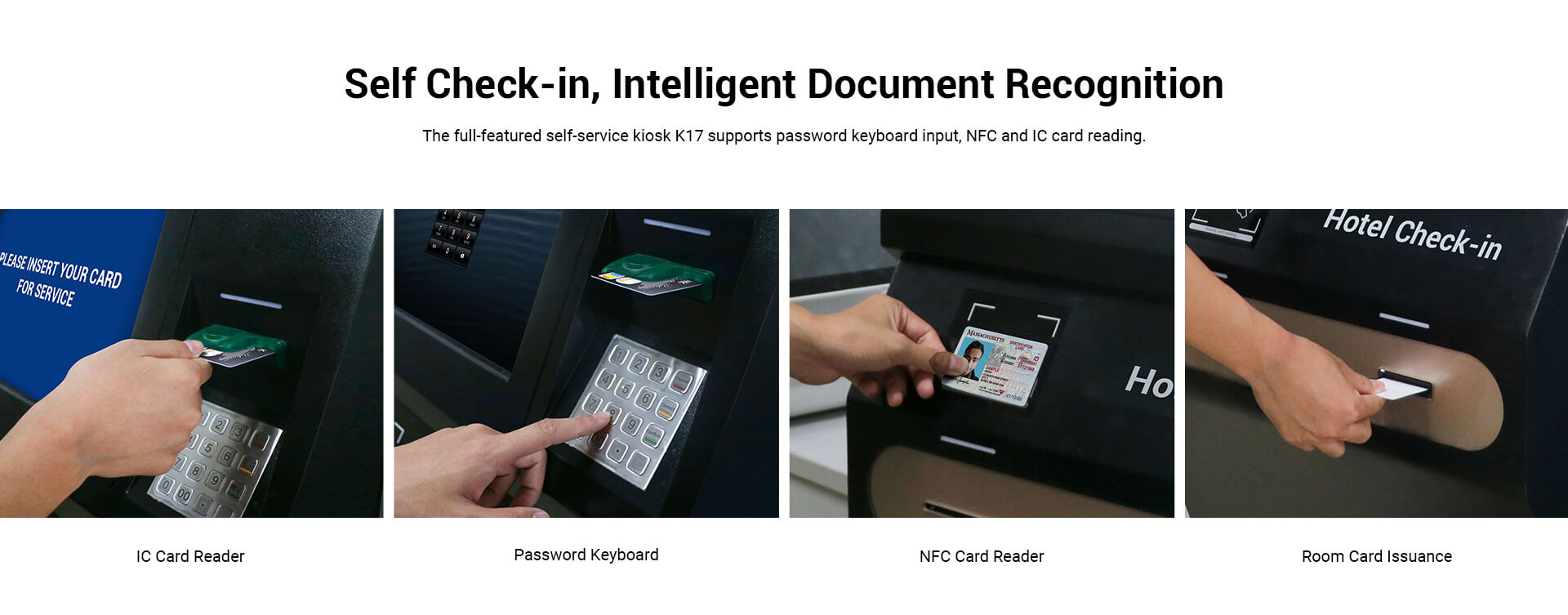 Self Check-in Kiosk Intelligent Document Recognition