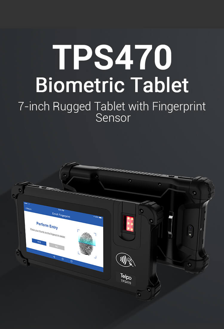 Telpo-TPS470 handheld biometric tablet