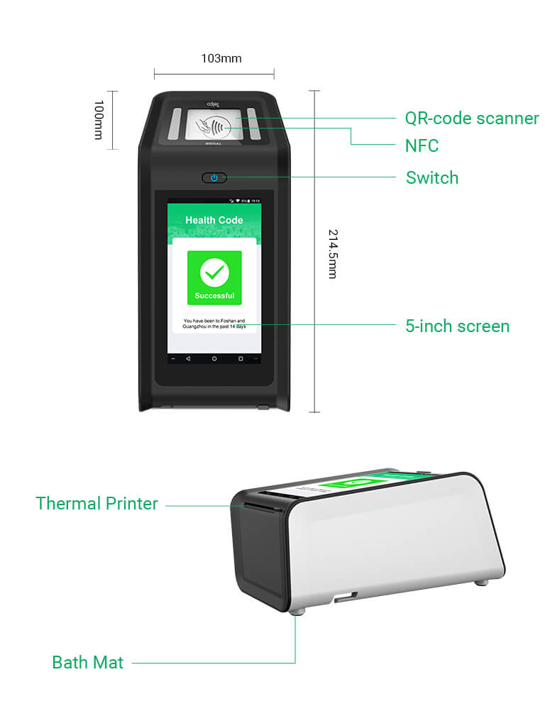Face scanner ordering and payment kiosk