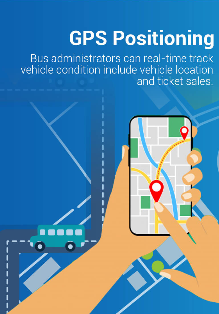 TPS530 Bus Validator with GPS real-time tracking