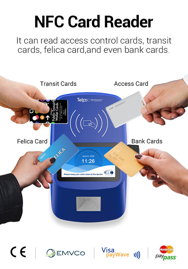 NFC card reader and Wrist Thermometer