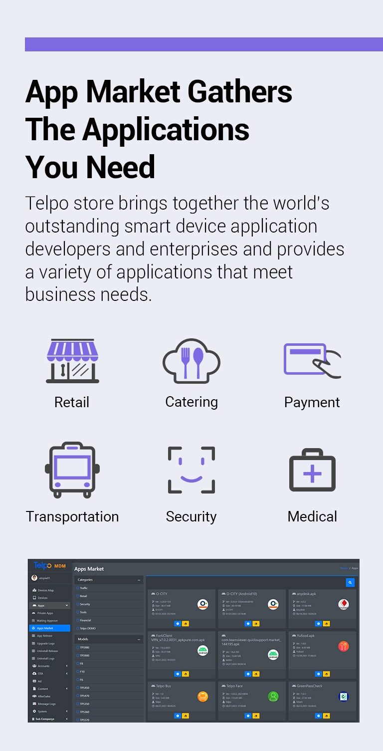 app store system telpo