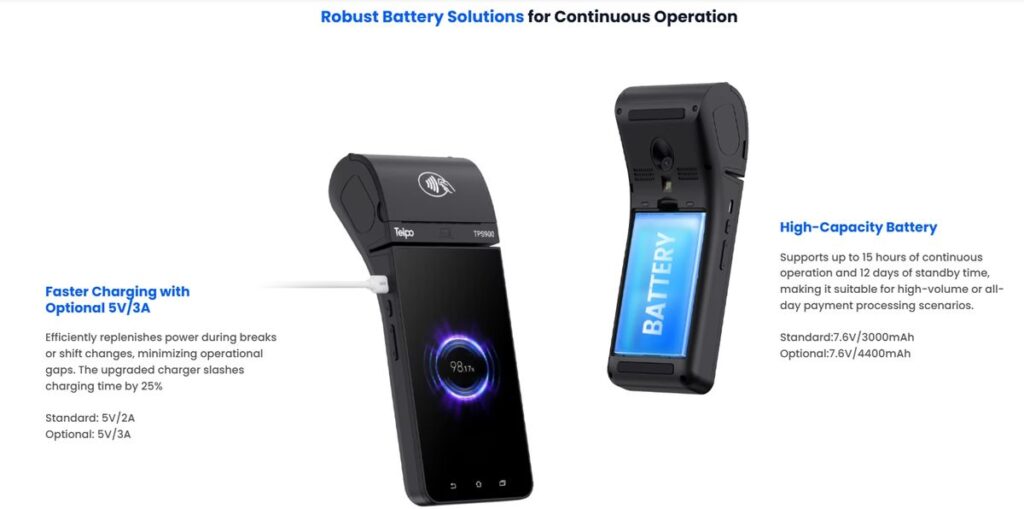 TPS900 EFTPOS Terminal with Battery
