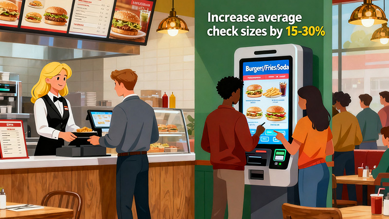 Terminales de pedido con pantalla táctil