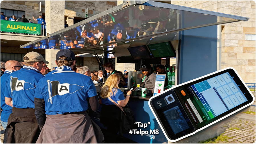 germany Tap and pay machine telpo m8