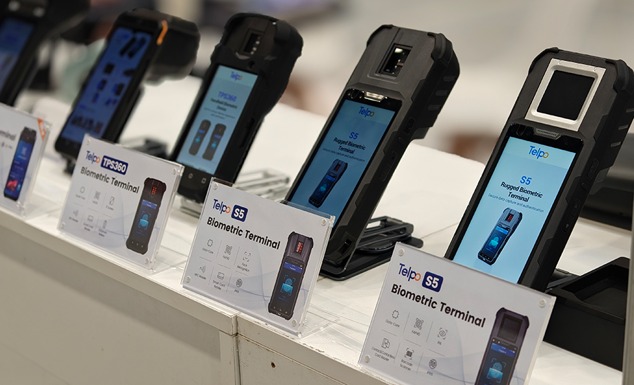 Telpo S5 and S6 portable biometric identity terminals showcased at ID4Africa 2026 for mobile field verification