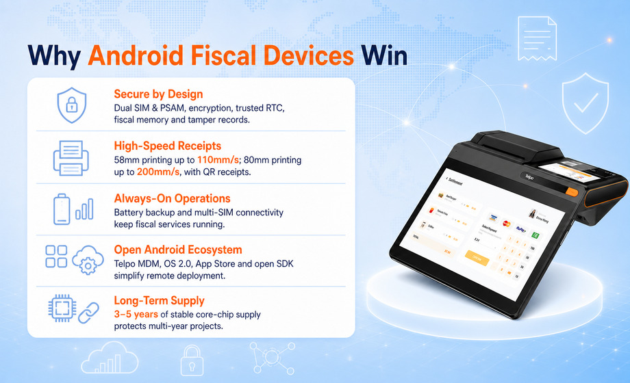 Android E-Fiscal Device Solution Android E-Fiscal Device Solution