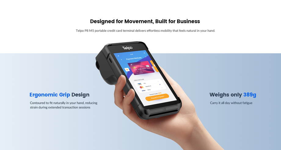 Telpo P8 M5 Handheld Mini Card POS For Bank
