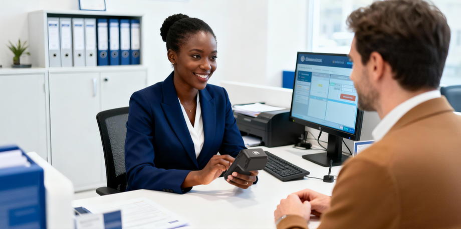 Portable handheld POS for banks