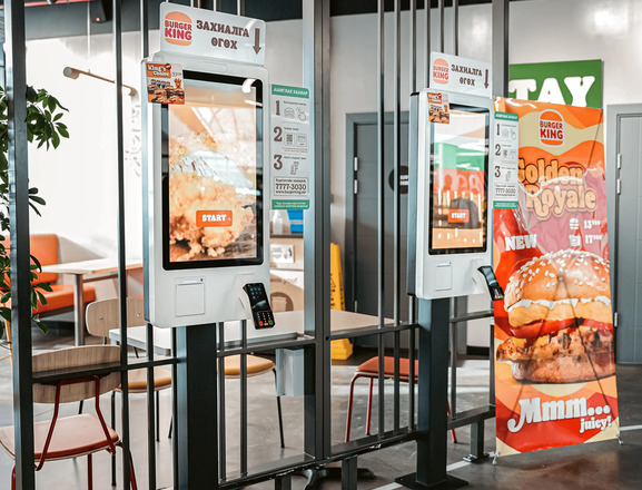 burger king self service kiosk machine case