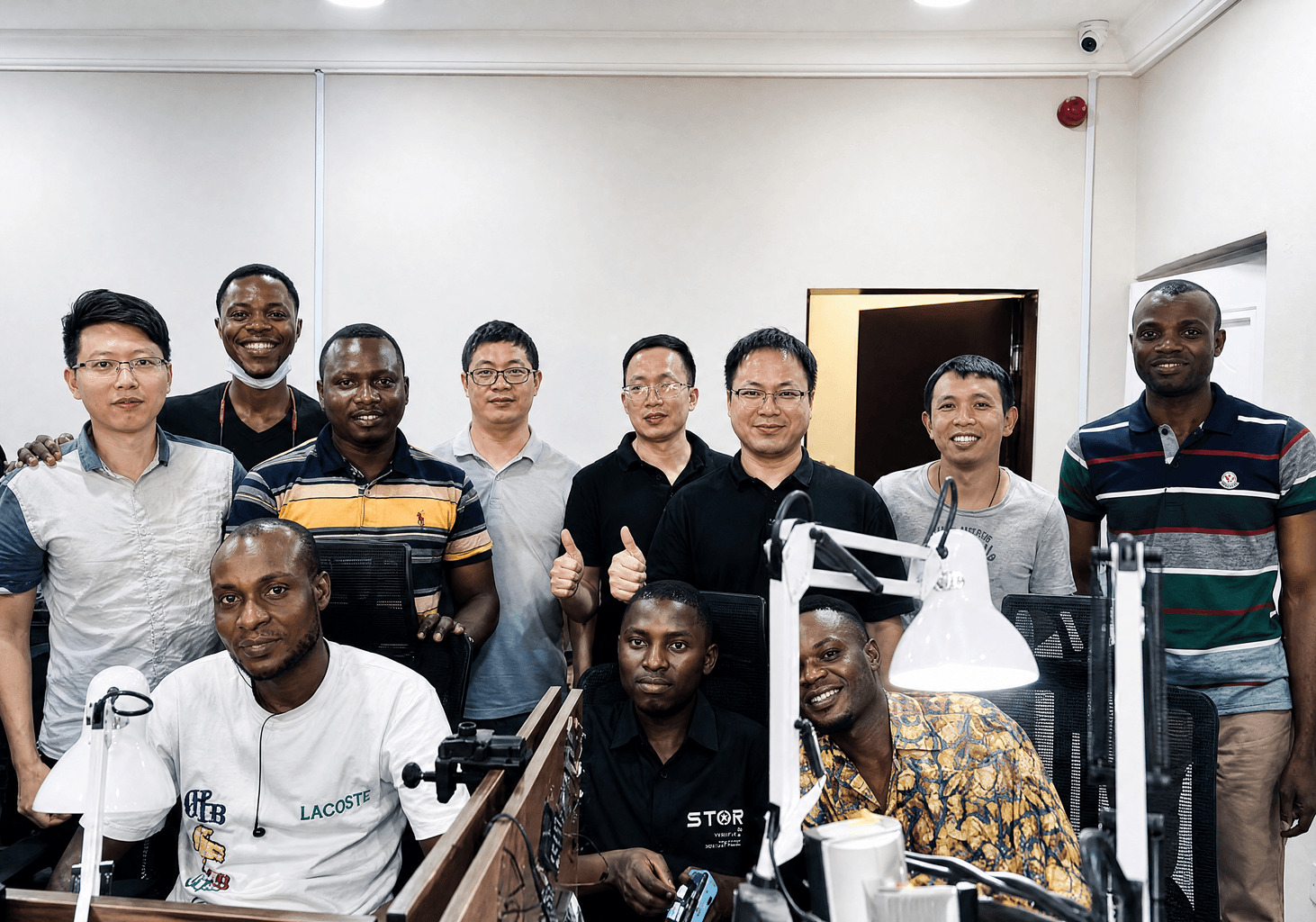 Telpo P8 POS training with clients