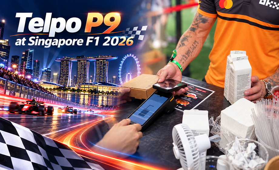 Telpo-P9-contactless-payment-terminal-at-Singapore-F1-2026-2